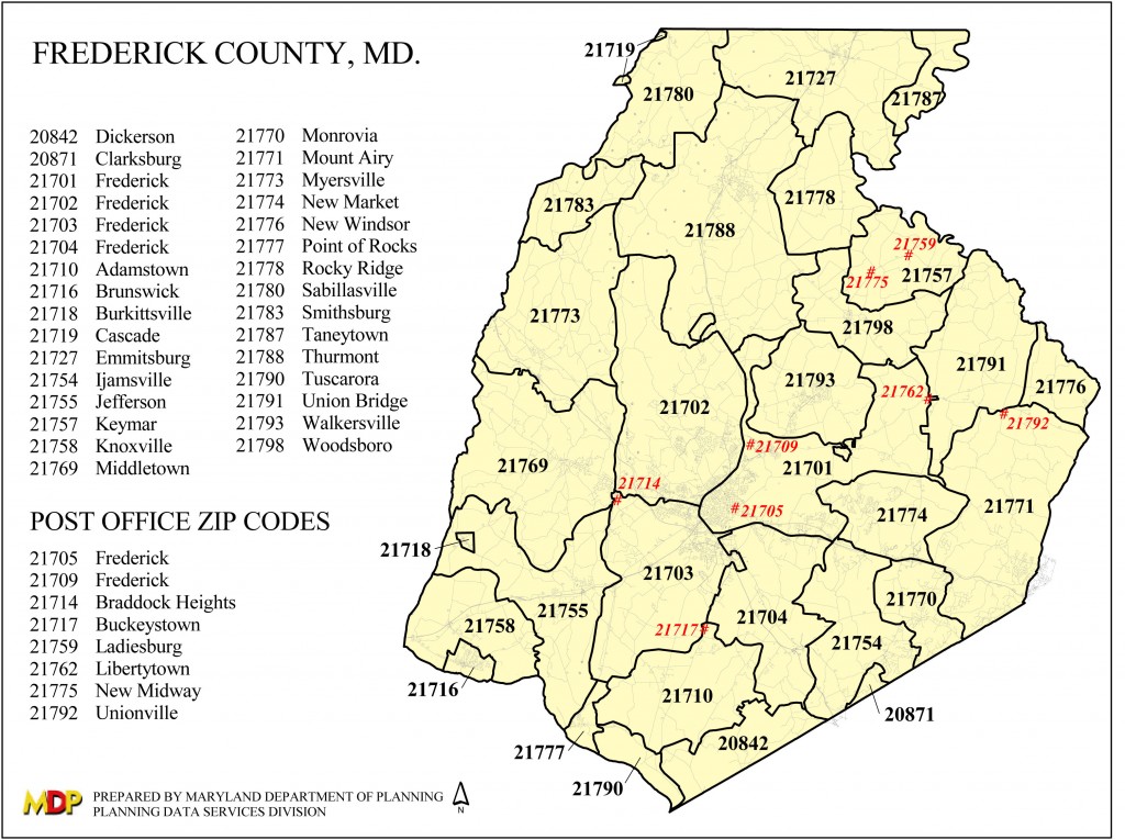 Frederick Maryland Zip Code Map Island Maps Gambaran