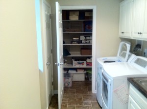 Laundry Addition 2 - Fully-Shelved Storage Closet at Rear