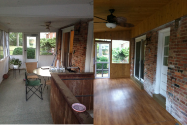 Silver Spring Porch Before-After