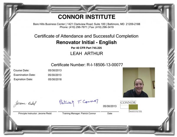 Leah Certification